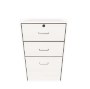 Bedside Cabinet - 2 Drawers + 1 Dump Drawer + Lock