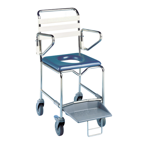 K Care Shower Commode with Platform Footrest