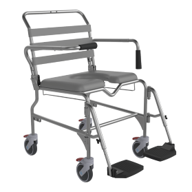 Shower Commode Mobile Practical Shower Commode Chair With Wheels Aidacare