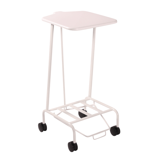 Linen Skip (Foot Operated Lid) - Economy White