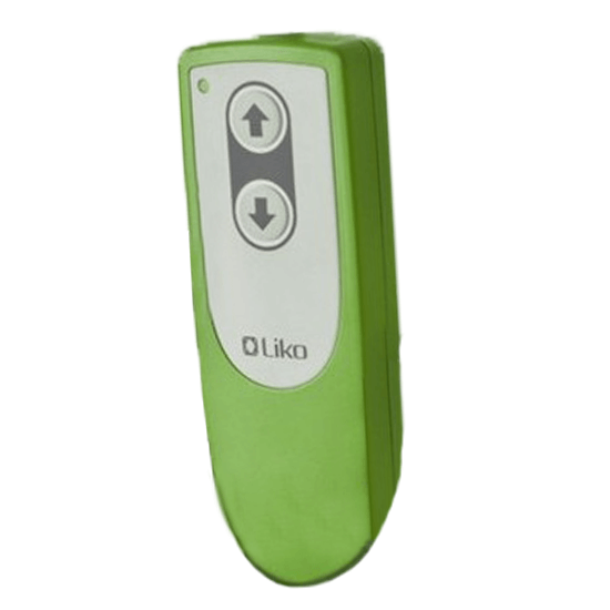 Liko Hand Control
LG 2 Button
Indicates
Overload, Service,
Battery Power &
Charging