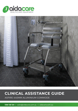 Aspire Aluminium Commode 440mm Clinical Assistance Guide