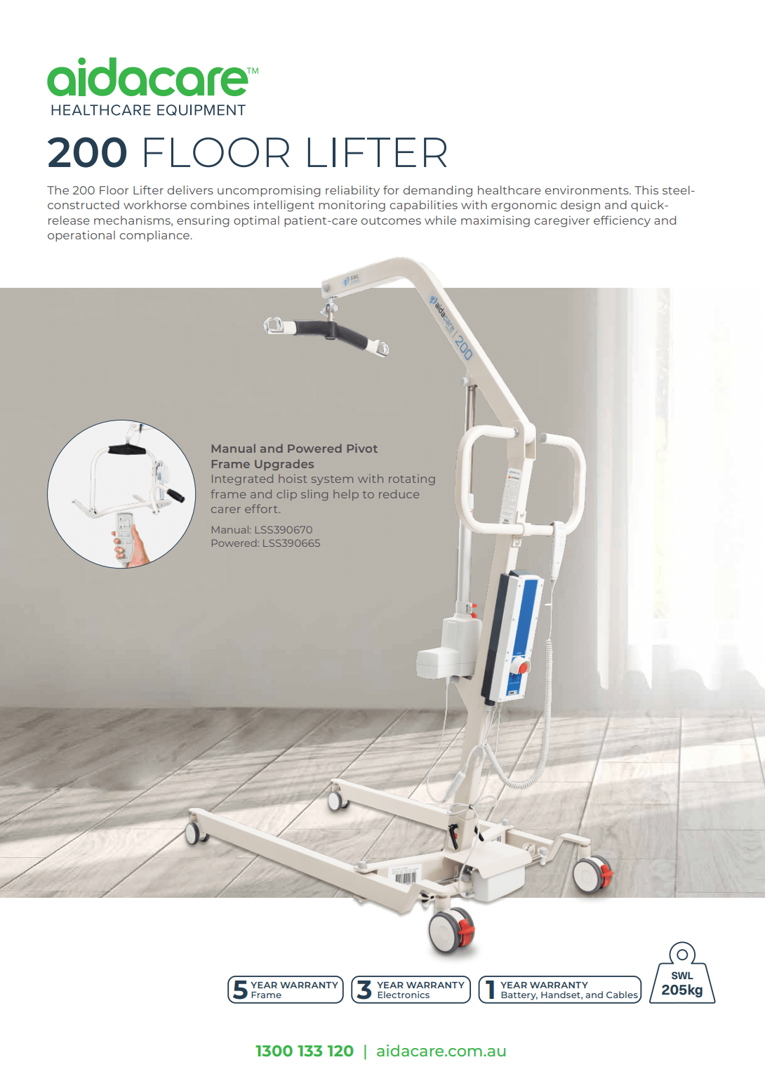 200 Steel Patient Lifter Flyer