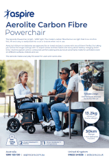 Aspire Aerolite Carbon Fibre Power Chair Flyer