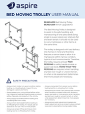 Aspire Bed Moving Trolley User Manual