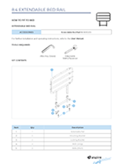 Aspire ComfiMotion Activ Care Side Extendable Bed Rail Installation Guide