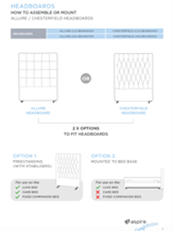 Aspire ComfiMotion Headboard Installation Guide