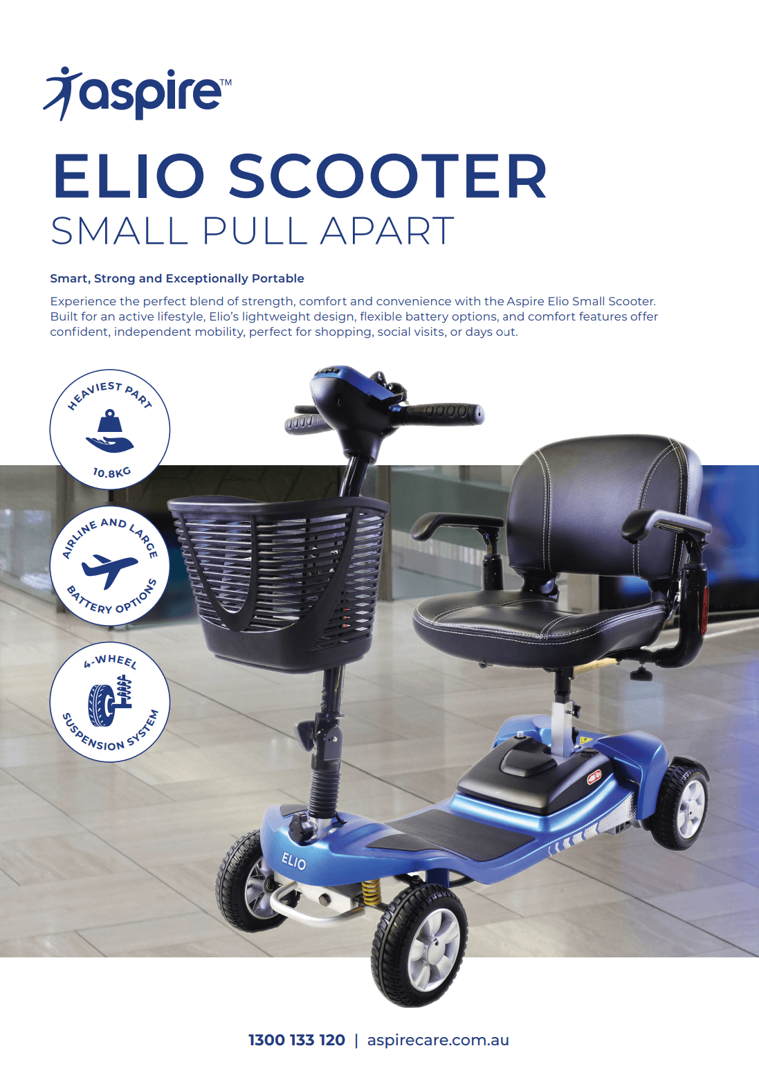 Aspire Elio Mobility Scooter Flyer