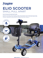 Aspire Elio Mobility Scooter Flyer