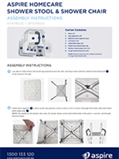 Aspire Homecare Shower Stool & Shower Chair Assembly Instructions