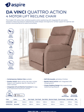 Aspire Da Vinci Lift Recline Chair Flyer