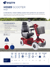 Aspire HS589 Mobility Scooter Flyer