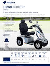 Aspire HS928 Mobility Scooter Flyer