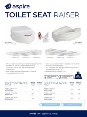 Aspire Toilet Seat Raiser Flyer
