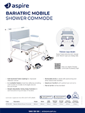 Aspire Bariatric Shower Commode Flyer