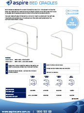 Aspire Bed Cradles Flyer