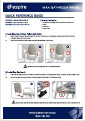 Aspire Maxi Bathroom Quick Reference Guide