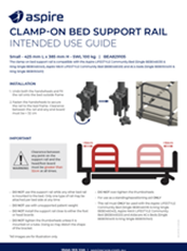 Aspire Clamp-on Bed Support Rail Use Guide