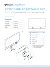 ComfiMotion Activ Care Footboard Installation Guide