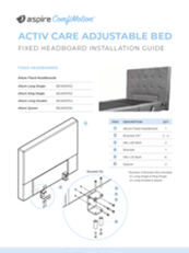 ComfiMotion Activ Care Headboard Installation Guide
