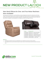 CPAB_Launch_New Neck Pillows for One & Two Motor Recliners