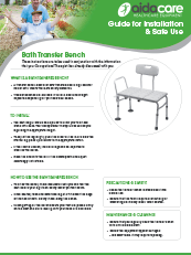 Safe Use Guide - Bath Transfer Bench
