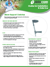 Safe Use Guide - Elbow Support Crutches