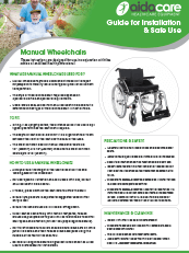 Safe Use Guide - Manual Wheelchairs