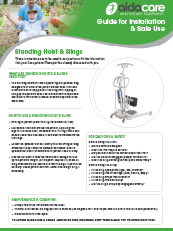 Safe Use Guide - Standing Hoist & Slings