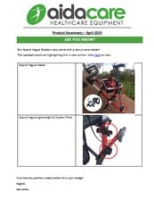 PAB - Aspire Vogue Walker - Cane Holder