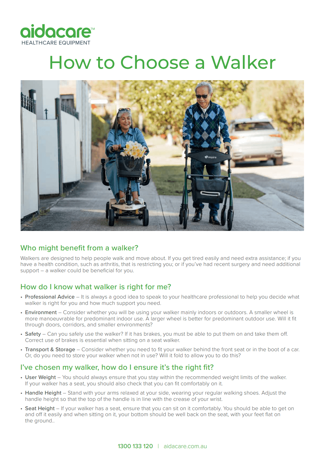 Walkers Choice Assistance Guide