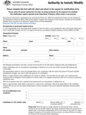 D1323 - Authority to install modify