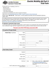 D9379 - Electric Mobility Aid Part 3 Trial Form