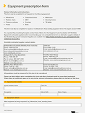 ISBN Equipment Prescription Form 2022-03