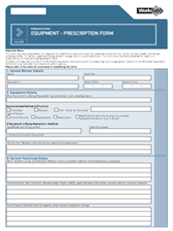 Worksafe Equipment Prescription Form