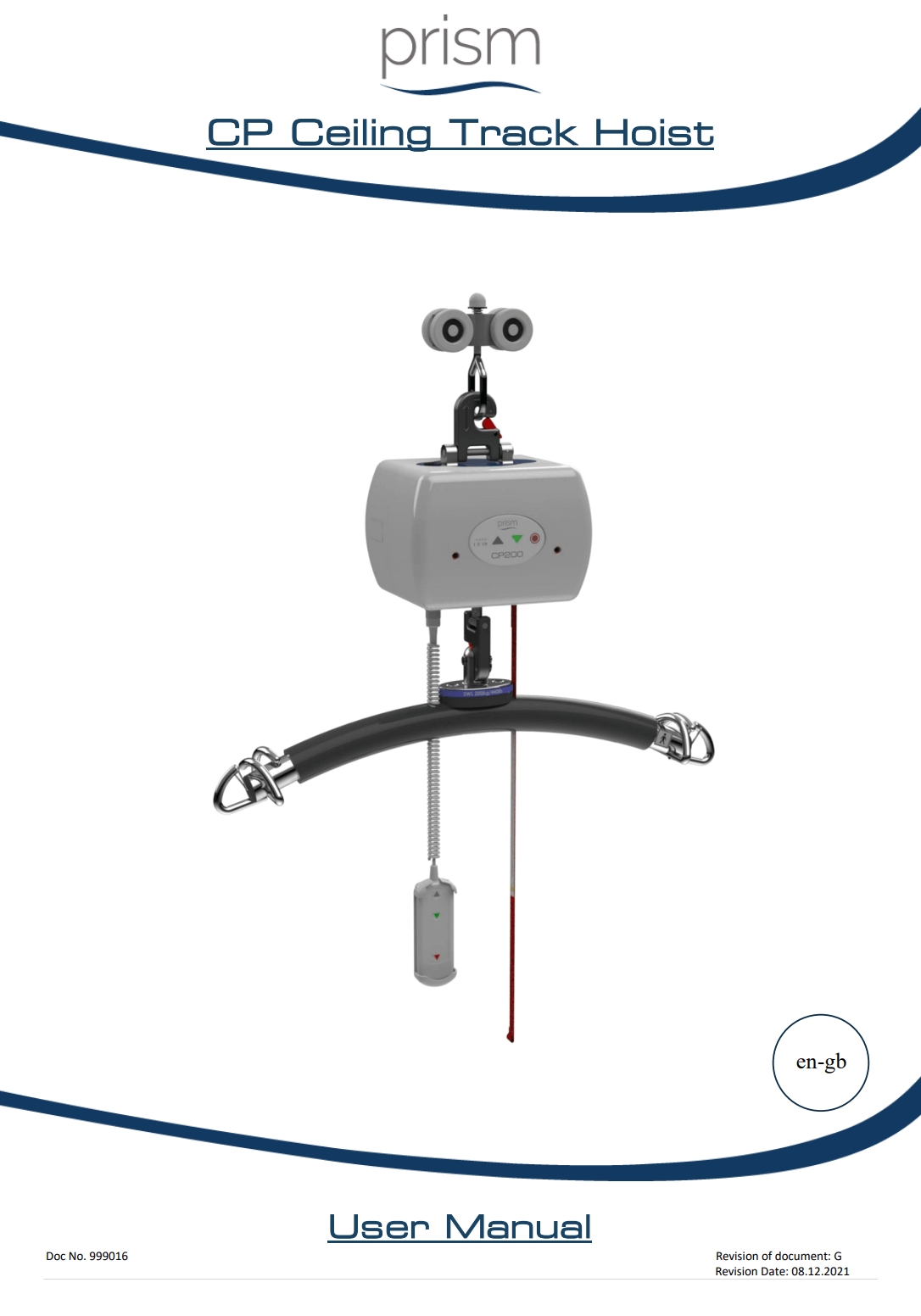CP200 Portable Ceiling Hoist User Manual