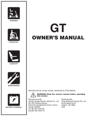 Pride GT Scooter Owners Manual