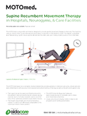 MOTOmed Movement Therapy In Hospitals Flyer