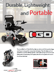 Pride IGo Foldable Power Wheelchair Flyer