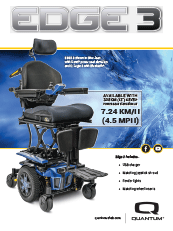 Quantum Edge 3 Power Wheelchair Flyer